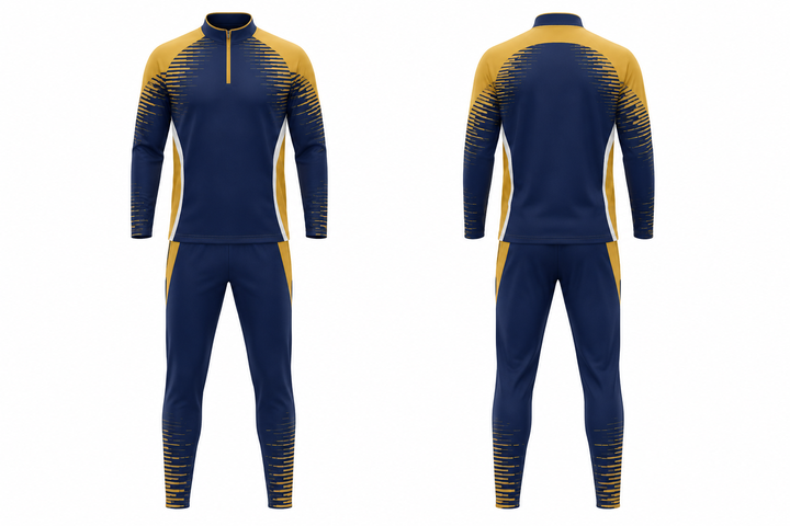 Marine Blue Pixel To Panel Fade Built From Flat Bands Soccer Warm Up Set Soccer teamwear design