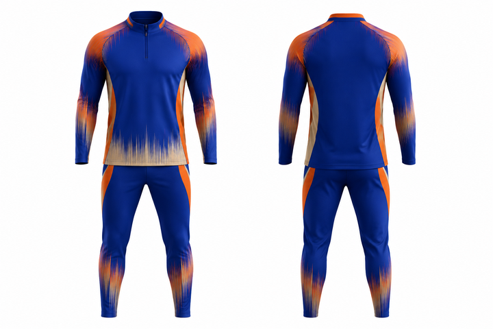 Cobalt Tonal Soundwave Rhythm Soccer Warm Up Set Soccer teamwear design