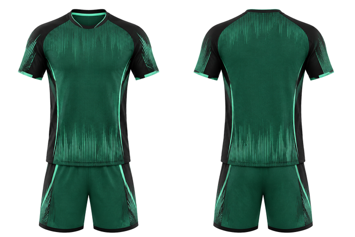 Emerald Tonal Soundwave Rhythm Volleyball Court Training Set Volleyball teamwear design