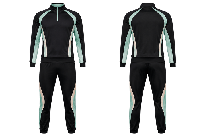 Obsidian Black Curved Body Mapped Side Flow Volleyball Court Warm Up Set Volleyball teamwear design