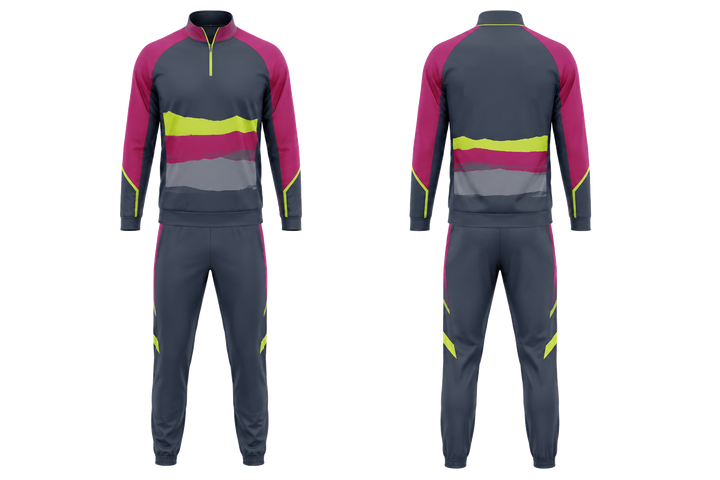 Slate Layered Horizon Bands Volleyball Court Warm Up Set Volleyball teamwear design