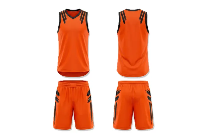 Brush stroke Retro shoulder stripe Basketball teamwear design