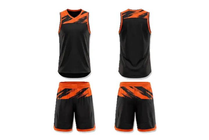 Brush stroke Shoulder yoke Basketball teamwear design