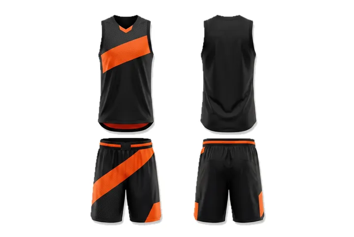 Carbon weave Diagonal slash Basketball teamwear design