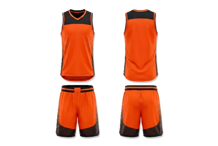 Digital pixel Hem band Basketball teamwear design