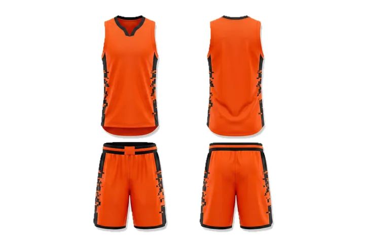 Glitch Side panel Basketball teamwear design