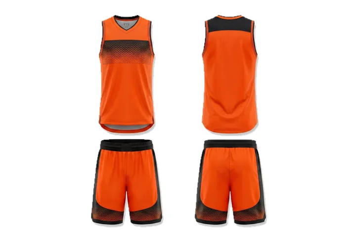 Halftone dots Chest band Basketball teamwear design