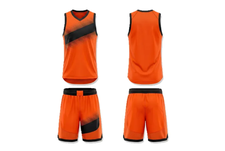 Halftone dots Diagonal slash Basketball teamwear design