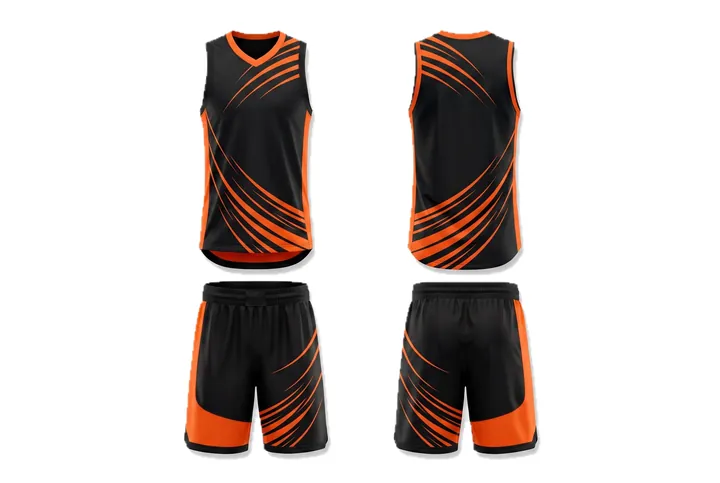 Speed lines Asymmetric block Basketball teamwear design