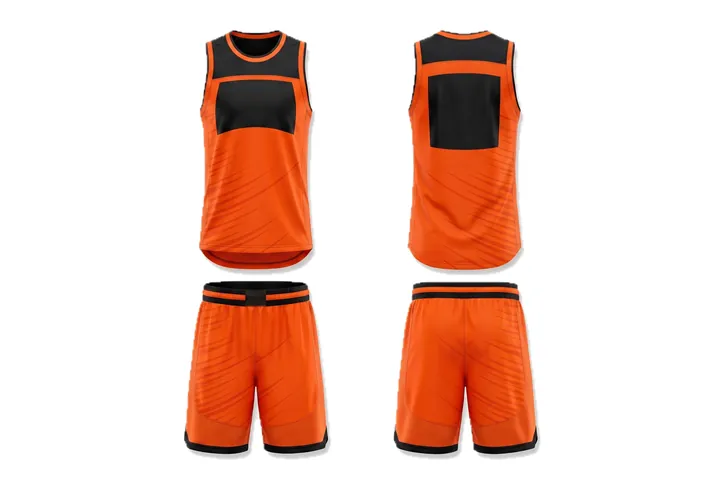 Speed lines Shoulder yoke Basketball teamwear design