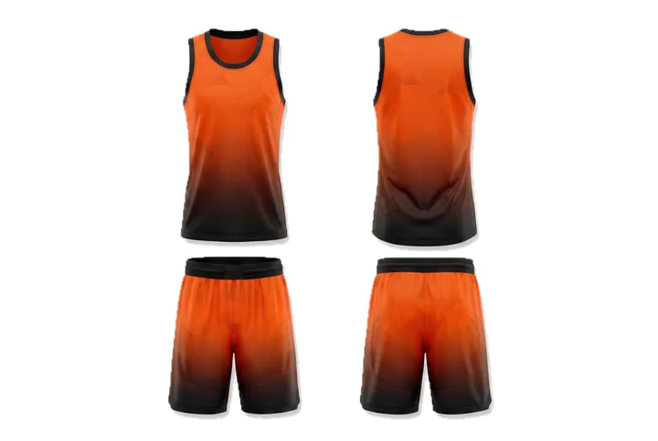 Vertical fade Tonal Basketball teamwear design