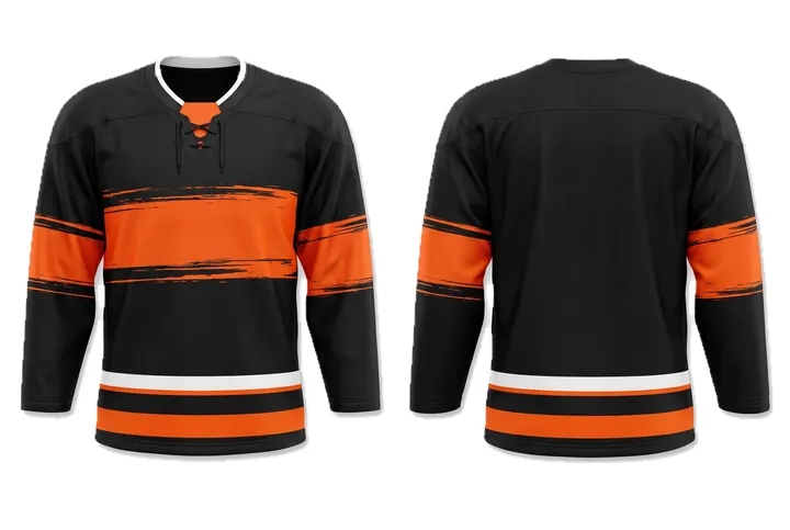 Brush stroke Chest band Ice Hockey teamwear design