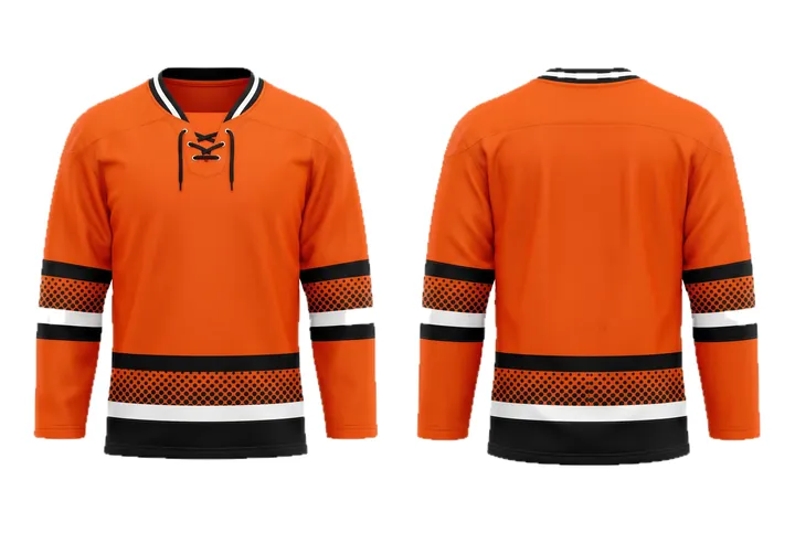 Halftone dots Classic stripe package Ice Hockey teamwear design