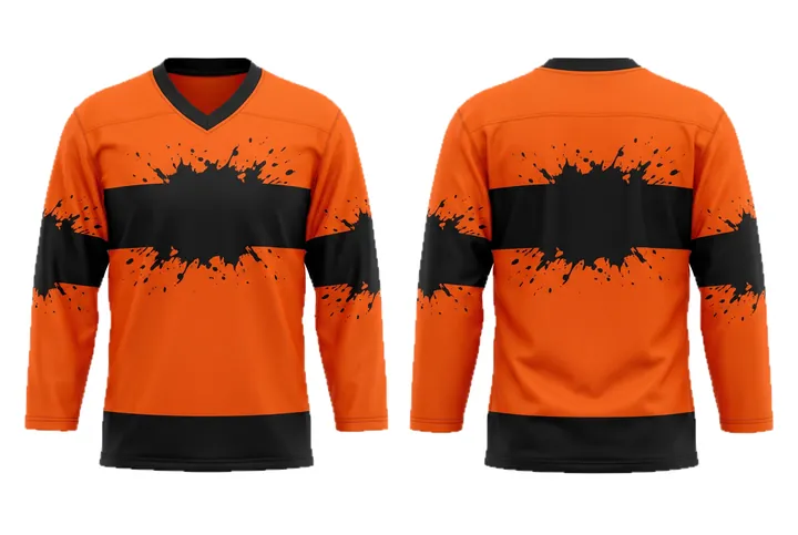 Splatter Chest band Ice Hockey teamwear design