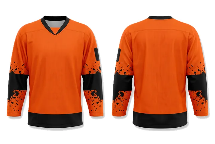 Splatter Gauntlet block Ice Hockey teamwear design