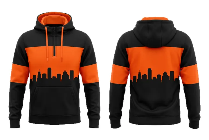 City skyline Chest band Teamwear teamwear design