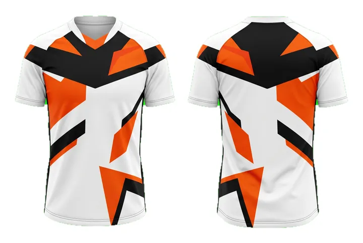 Angular geometry Angular yoke Cricket teamwear design