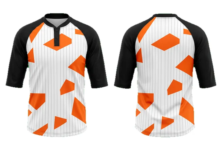 Angular geometry Pinstripe Baseball teamwear design