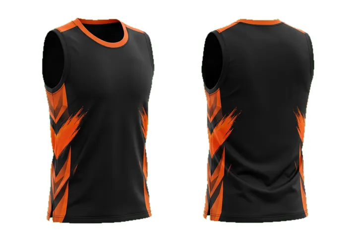Brush stroke Geometric side panel Basketball teamwear design