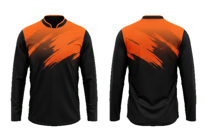 Brush stroke Shoulder fade Cricket teamwear design