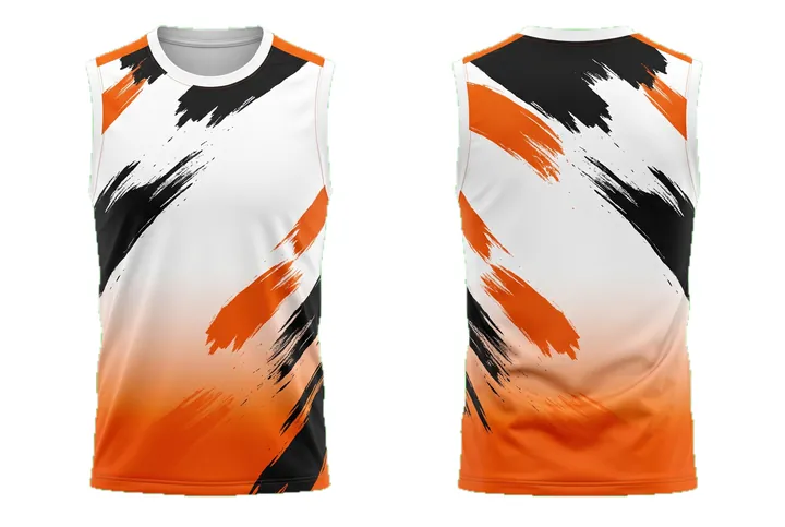 Brush stroke Vertical fade Basketball teamwear design