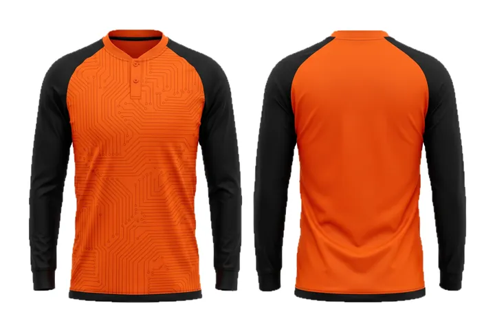 Circuit trace Contrast raglan Baseball teamwear design