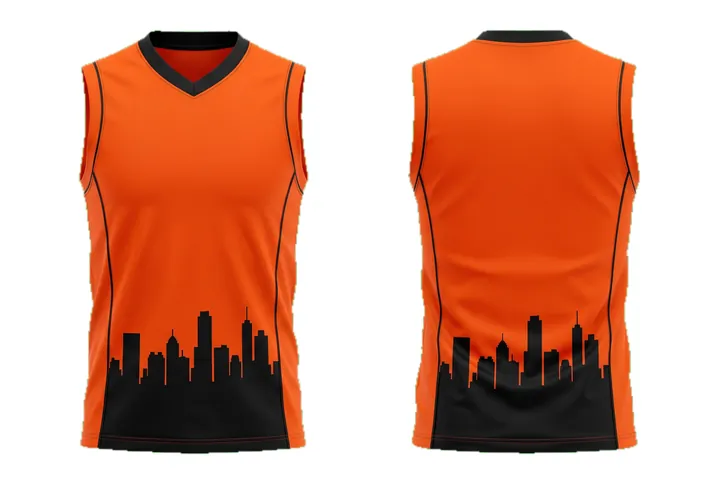 City skyline Piped panels Basketball teamwear design