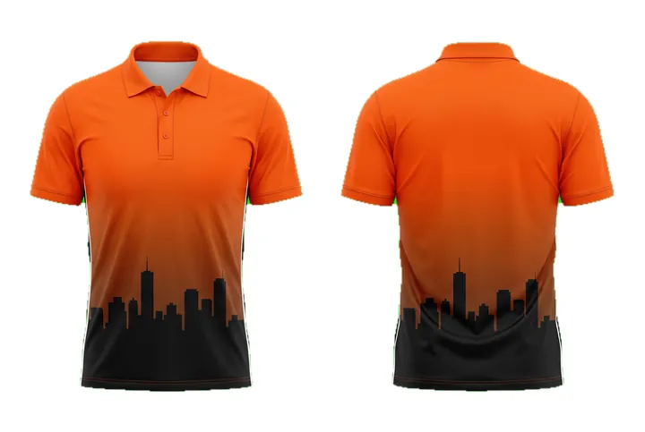 City skyline Vertical fade Cricket teamwear design
