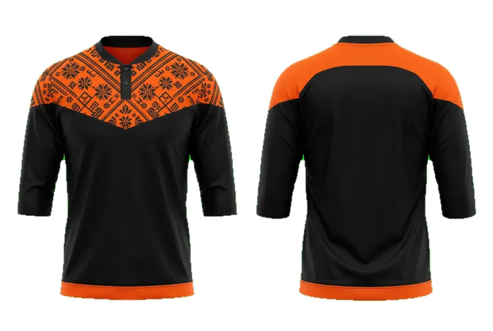 Cultural motif Angular yoke Cricket teamwear design