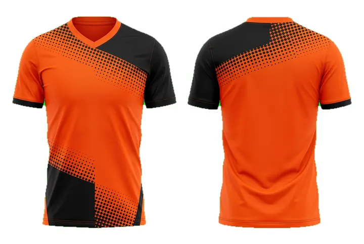 Halftone dots Asymmetric block Basketball teamwear design