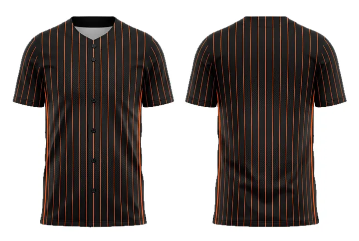 Halftone dots Pinstripe Baseball teamwear design