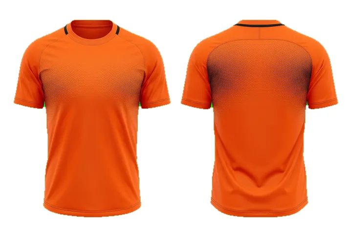 Halftone dots Shoulder fade Cricket teamwear design