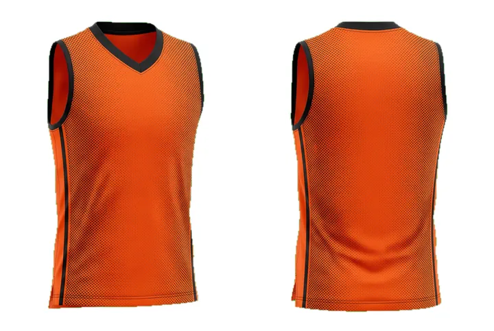 Halftone dots Twin piping Basketball teamwear design