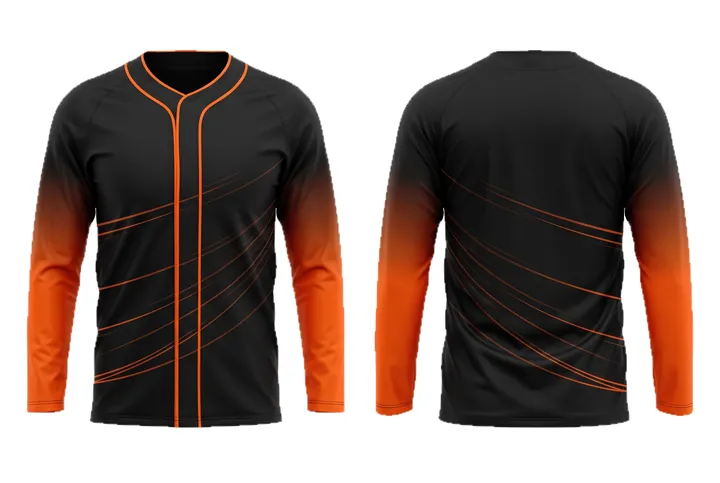 Speed lines Sleeve fade Baseball teamwear design