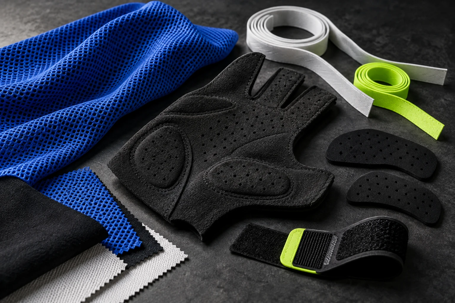 Materials and construction for Custom Cycling Gloves